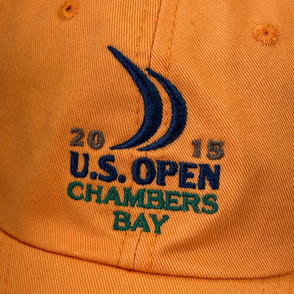 2015 U.S. Open Chambers Bay Mens Orange USGA Hat Member Golf Cap OSFM - Picture 2 of 9